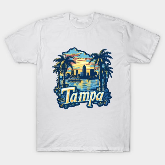 Tampa Florida T-Shirt by VelvetRoom